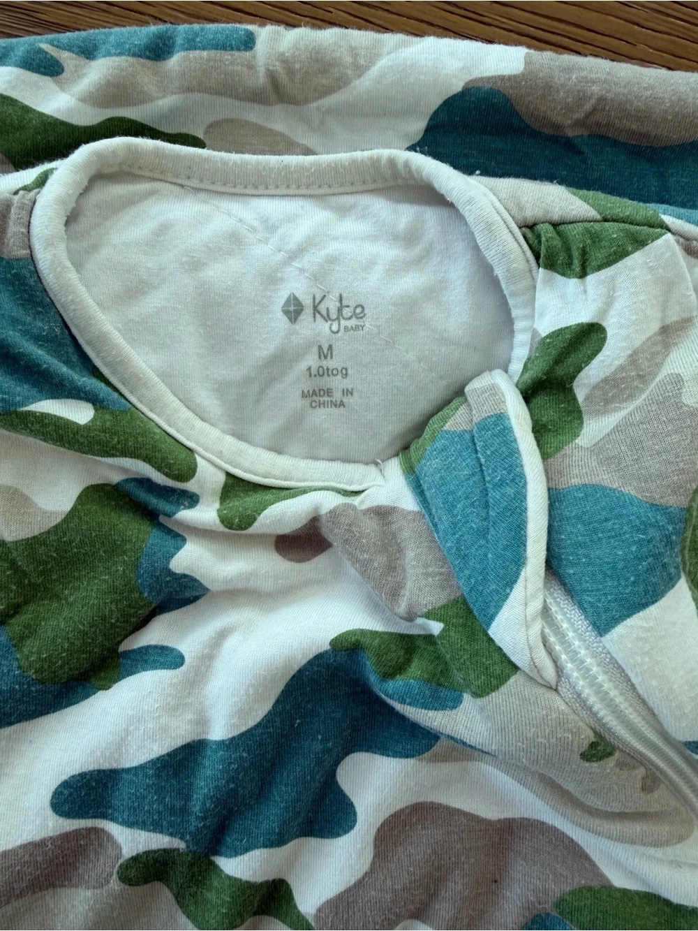 Kyte Baby Camouflage Sleep Sack Green & Blue Size Medium 1.0 Tog